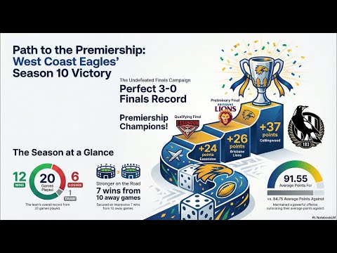 AZ Dice Sports (AFL) Season 10 | West Coast Eagles Premiers