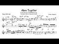 Sonny Stitt - Alone Together (transcription)