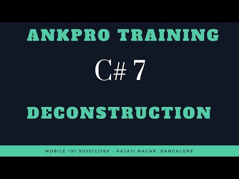 C 7 Chapter 9 Deconstruction feature in c 7 0