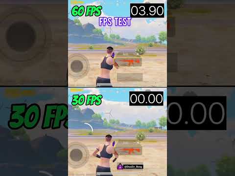 Pubg Mobile Fps Test | Pubg 60fps vs 30fps #shorts #pubgsettings #bgmishorts
