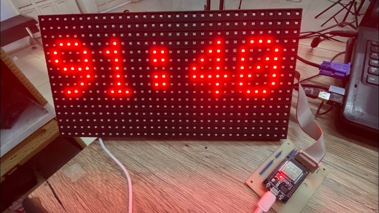 Timer Countdown untuk Ujian Sekolah atau Timer Futsal esp32 input via browser