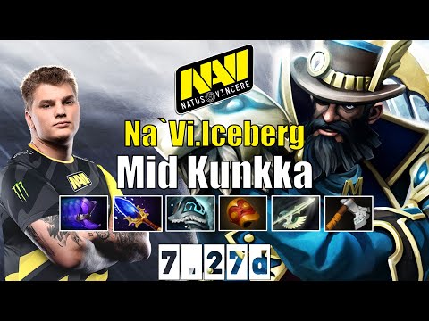 Kunkka | Na`Vi.Iceberg | Mid Kunkka | 7.27d Gameplay Highlights