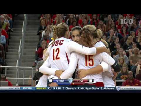 Women’s Volleyball: USC 3, Arizona 1 - Highlights (10/18/15)