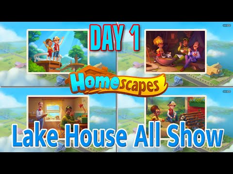 [ Episode 32 ] Lake House - HomeScapes New Area - Day 1 Completed Part 7