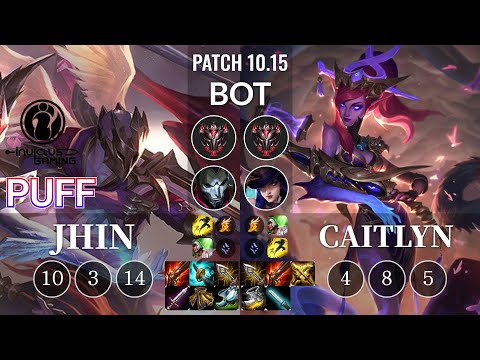 IG Puff Jhin vs Caitlyn Bot - KR Patch 10.15