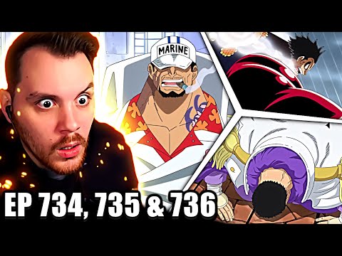 Fujitora’s Master Plan | One Piece REACTION Episode 734, 735 & 736