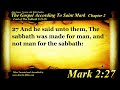 The Gospel Of Mark Chapter 2 Bible Book 41 The Holy Bible KJV In HD 4K Audio Text