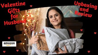 VALENTINE GIFTS FOR HUSBAND | What I Gifted to My Husband This Valentine | Live UNBOXING #Amazon