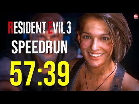 RESIDENT EVIL 3 REMAKE - SPEEDRUN, ZERANDO EM 57:39 Sem munição infinita ou itens da loja