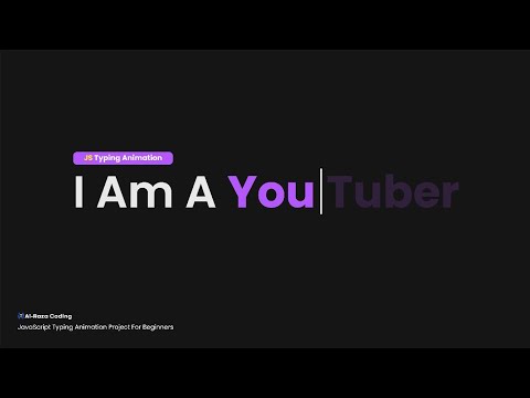 Multiple Typing Animation Javascript Javascript Projects For Beginners Js Typing Tutorial