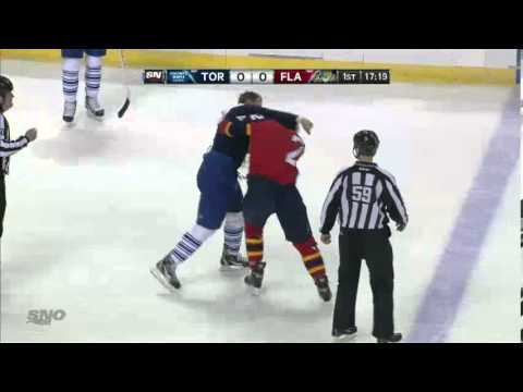 Colton Orr Fights George Parros - Feb/18/2013