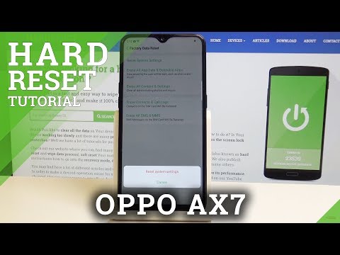 How to Factory Reset OPPO AX7 - Restore Defaults / Wipe Data