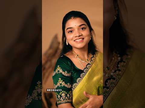 Munga Silk Less Cutwork Parrotfreen And Bottlegreen Saree