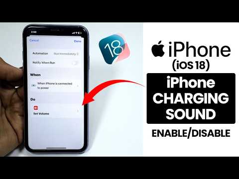 [iOS 18] Any iPhone: How to Enable/Disable Charging Sound