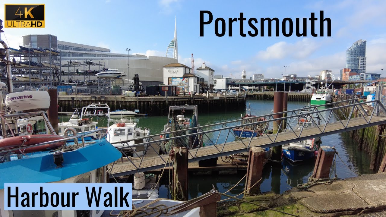 Portsmouth | Harbour Walk | Top Things To Do | 4K