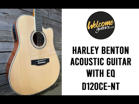 Acoustic Guitar with eq Harley Benton D-120CE NT