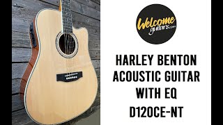 Video thumbnail for Acoustic Guitar with eq Harley Benton D-120CE NT by WelcomeGuitars