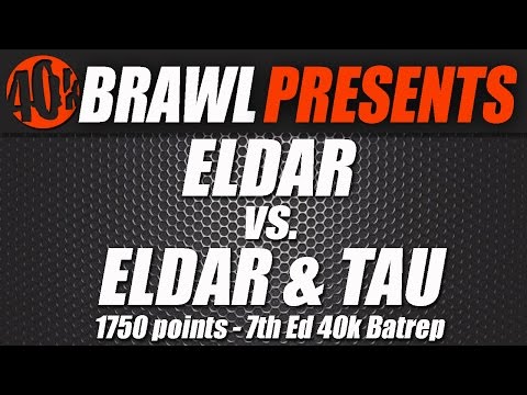 40K BRAWL Warhammer Battle Report - Eldar vs Eldar & Tau