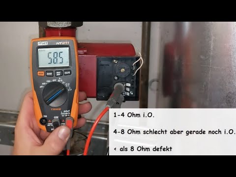 Wicklung und Kondensator der Heizungspumpe (Umwälzpumpe) messen und defekt e messen und feststellen