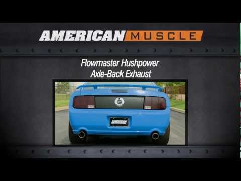 2005-2010 Mustang Flowmaster Exhaust Sound Clip Hushpower Axle-Back (GT, GT500) Review