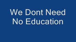 Pink Floyd - We Don&#39;t Need No Education Lyrics in Description!