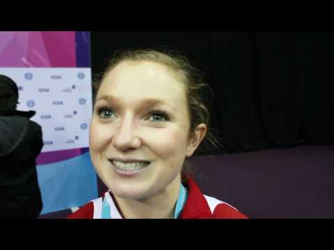 Rosannagh MacLennan Interview - Olympic trampoline qualification meet - London, January 13th, 2012