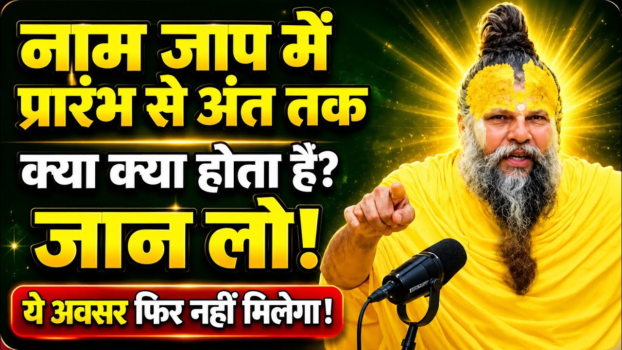 नाम जप में प्रारंभ से अंत तक क्या होता है? जान लो! | Naam Jap Ka Rahasya | सत्संग प्रवचन