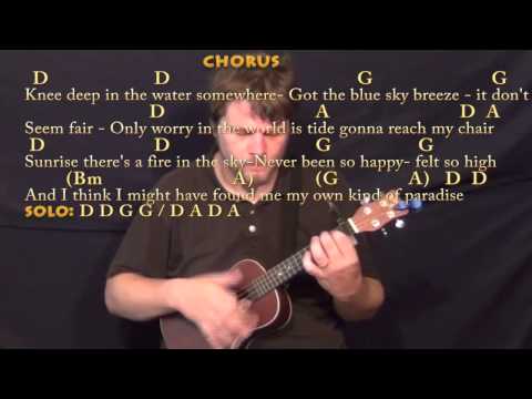 Knee Deep (Zac Brown) Ukulele Cover Lesson with Chords/Lyrics - Capo 1st