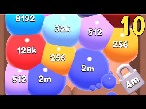 Jelly 2048 - Blob Merge 3d Unlock 4M - All Max Levels 16 Android iOS, Gameplay Walkthrough Part 10