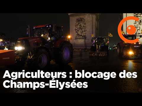 DIRECT - Agriculteurs sur les Champs-Élysées : blocage à Paris devant l'Arc de Triomphe