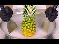 Pineapple Ice Cream Rolls ASMR