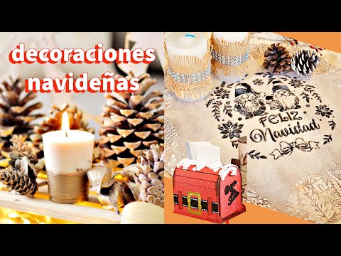 Manos a la Obra Tv 2022 Programa 44 Decoraciones Navideñas - Velas - Stencil - Pintura en Madera