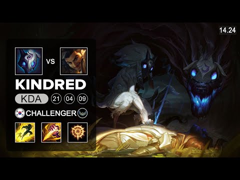 Kindred vs Lillia Jungle - KR Challenger - Patch 14.247 Season 14