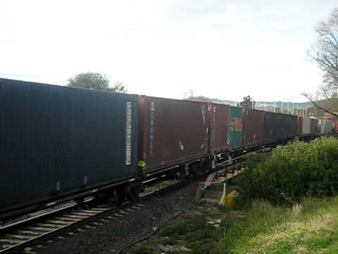 The Ghan NR74 & NR29 Heading Through Seymour