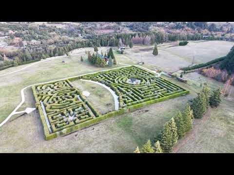 Laberinto Patagonia, imágenes únicas tomadas con dron, Chubut, Argentina