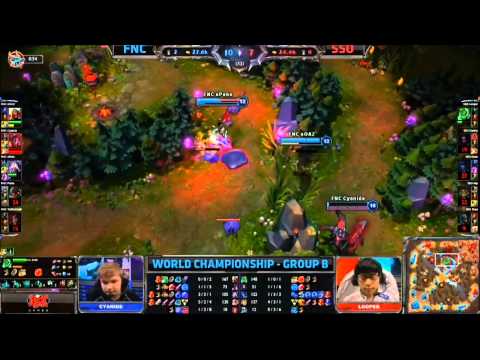 LOL WCS 2013 Day4 Samsung Ozone vs Fnatic Highlight