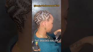 The Braided Baldie: What's Your Take🥰🔥.#shorts#shortsafrica #pullupyoshorts#hairstyle#braids#africa