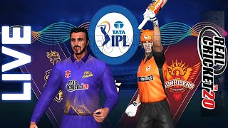 𝗸𝗸𝗿 𝘃𝘀 𝘀𝗿𝗵 - Kolkata knight Riders vs Sunrisers Hyderabad  Live IPL Prediction Real Cricket 20