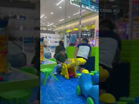 me and my brother playing on the seesaw