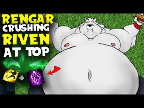 RENGAR CRUSHES RIVEN TOP SO HARD THAT SHE RAGE QUITS!?