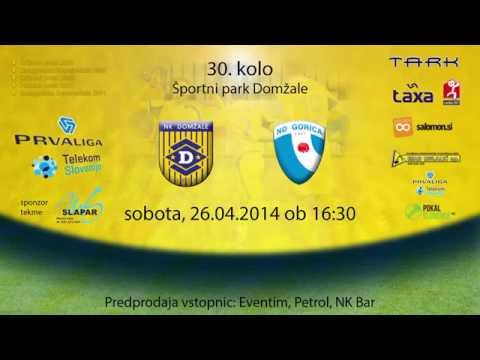Napovednik tekme 30. kola PLTS: Domžale - Gorica, 26.04.2014 ob 16:30
