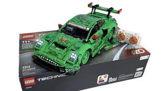 How to Build Motorize Light up LEGO Technic 42224 Porsche 911 GT3 R REXY Racing Car MOC RC MOD (4K)