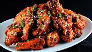 Sweet Spicy Garlic &amp; Ginger Chicken Wings | CarnalDish