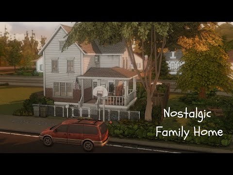 Nostalgic Family Home | Sims 4 - Speed Build | CC