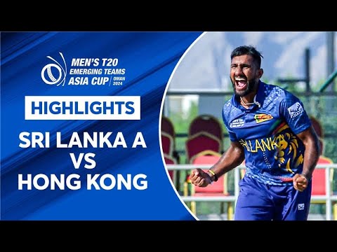 Highlights: Sri Lanka A defeated Hong Kong by 42 runs! | Match 5 | #EmergingAsiaCupOnStar