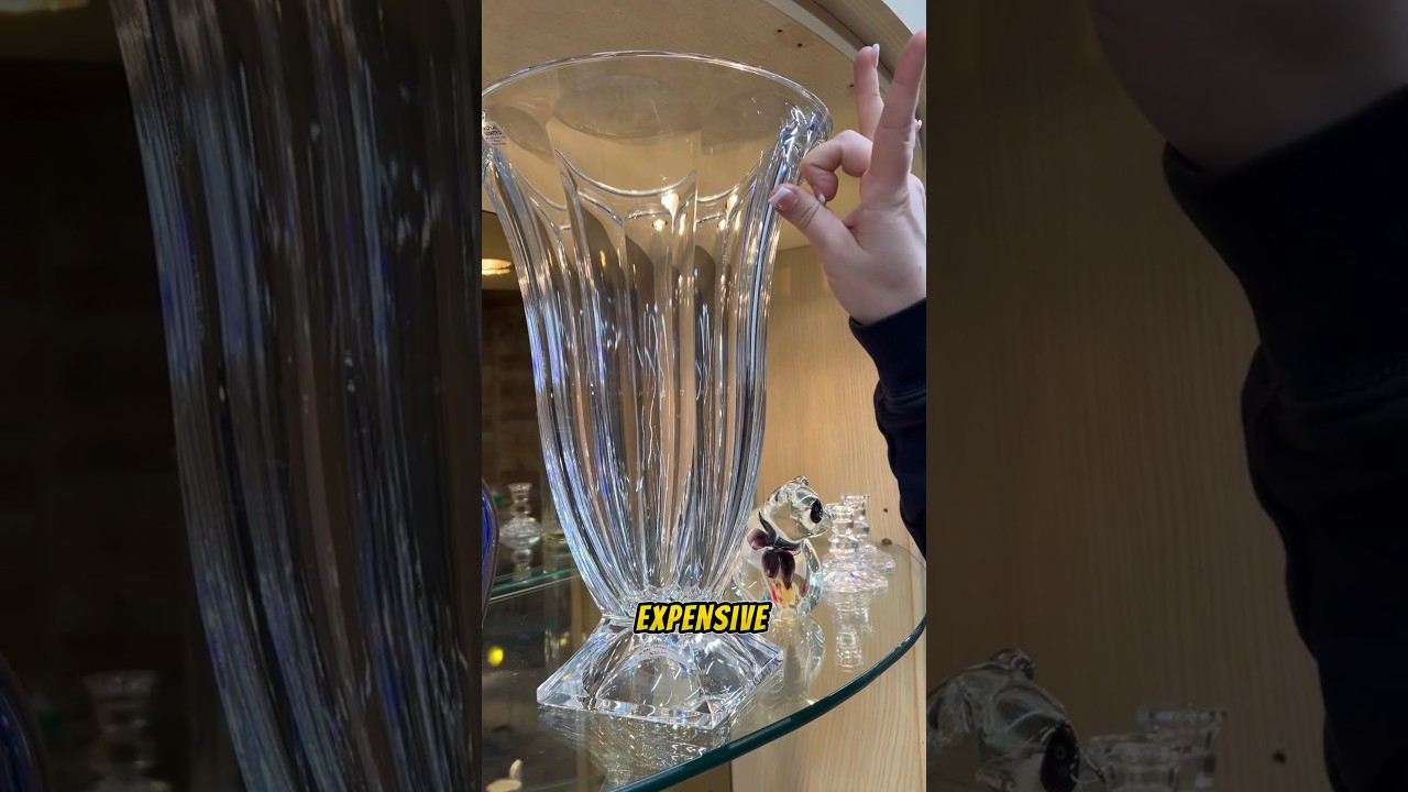 Thrift store owner shares secret to identifying rare crystal glassware