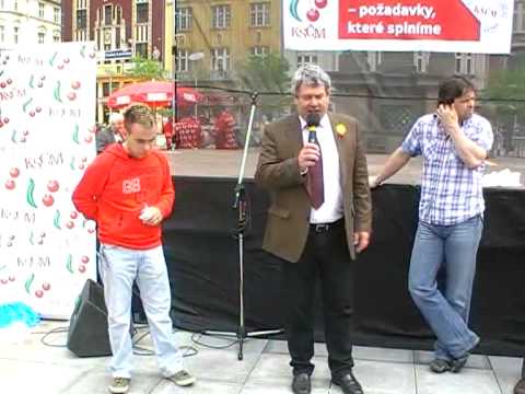 Vojtěch Filip na setkání s občany v Ostravě.avi