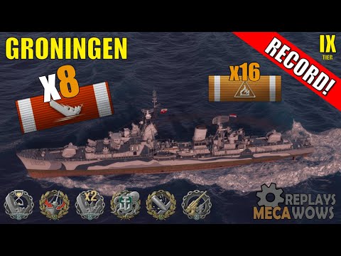 Groningen 8 Kills & 211k Damage | World of Warships Gameplay
