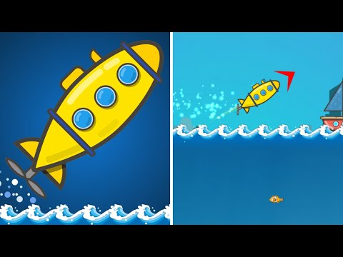 Submarine Jump! All Levels Gameplay Android, iOS - Jump Out of the Water