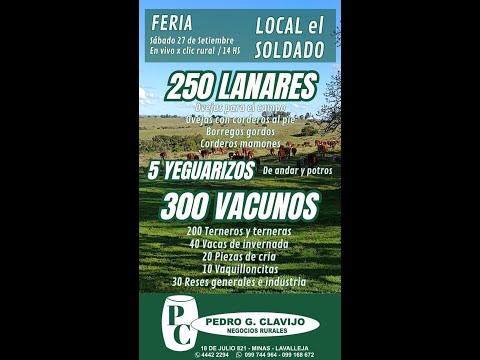 27/9/2025 Local el Soldado - Lavalleja - Pedro G. Clavijo